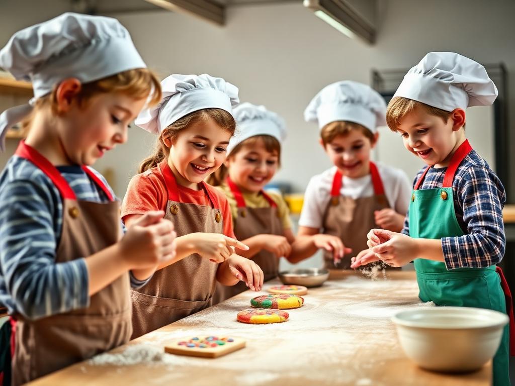Enfants pétrissant de la pâte colorée avec concentration et joie